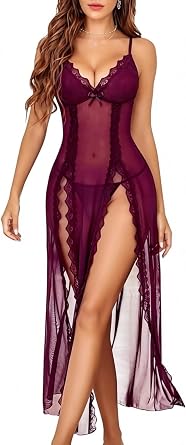 Sexy Lingerie Women's Lingerie Set Lace Lingerie Babydoll Underwear Corsage Nightdress Longe Sleepwear Negligee