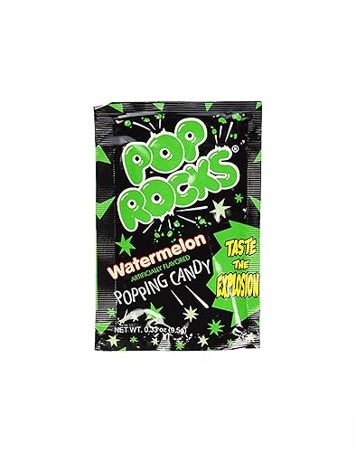 Miniatura 4 de Pop Rocks Sandía a granel (0.33 onzas)  Paquete de 72 Poprocks con sabor a melón de agua  Caramelo retro de roca agrietada  por Dr. Plenty