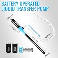Vista 8 de Bomba de transferencia de combustible, bomba de transferencia de líquidos a batería, bombea hasta 2.4 galones por minuto, bomba portátil