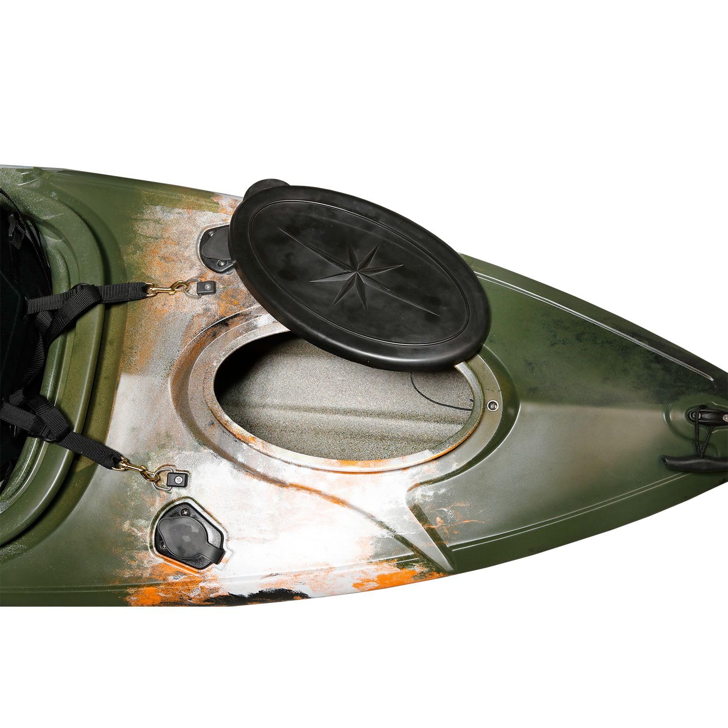 Kajak Sit-in 1er | 278x85 cm Angelkajak Camouflage | Extra Breites & Kippstabiles Wanderkajak | Geschlossenes Cockpit für trockene Beine | Kompakt & Robust
