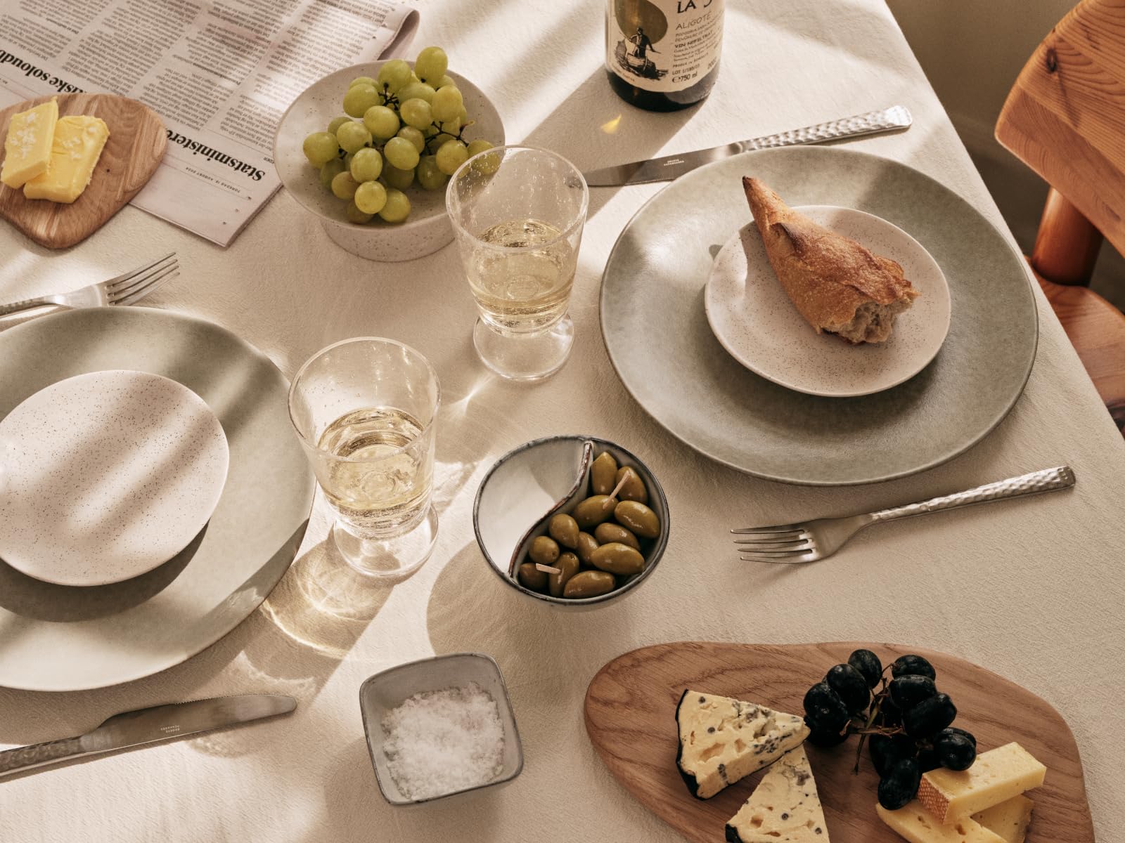 Broste Copenhagen Hammered Rotweingläser klar 0,4l 4er Set