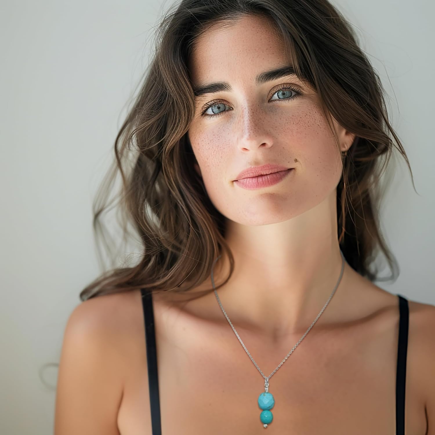 925 Sterling Silver Gemstone Necklace for Women - Birthstone Necklace for Women - Silver Jewelry for Women - Gemstone Jewelry for Women - Statement Necklace for Women