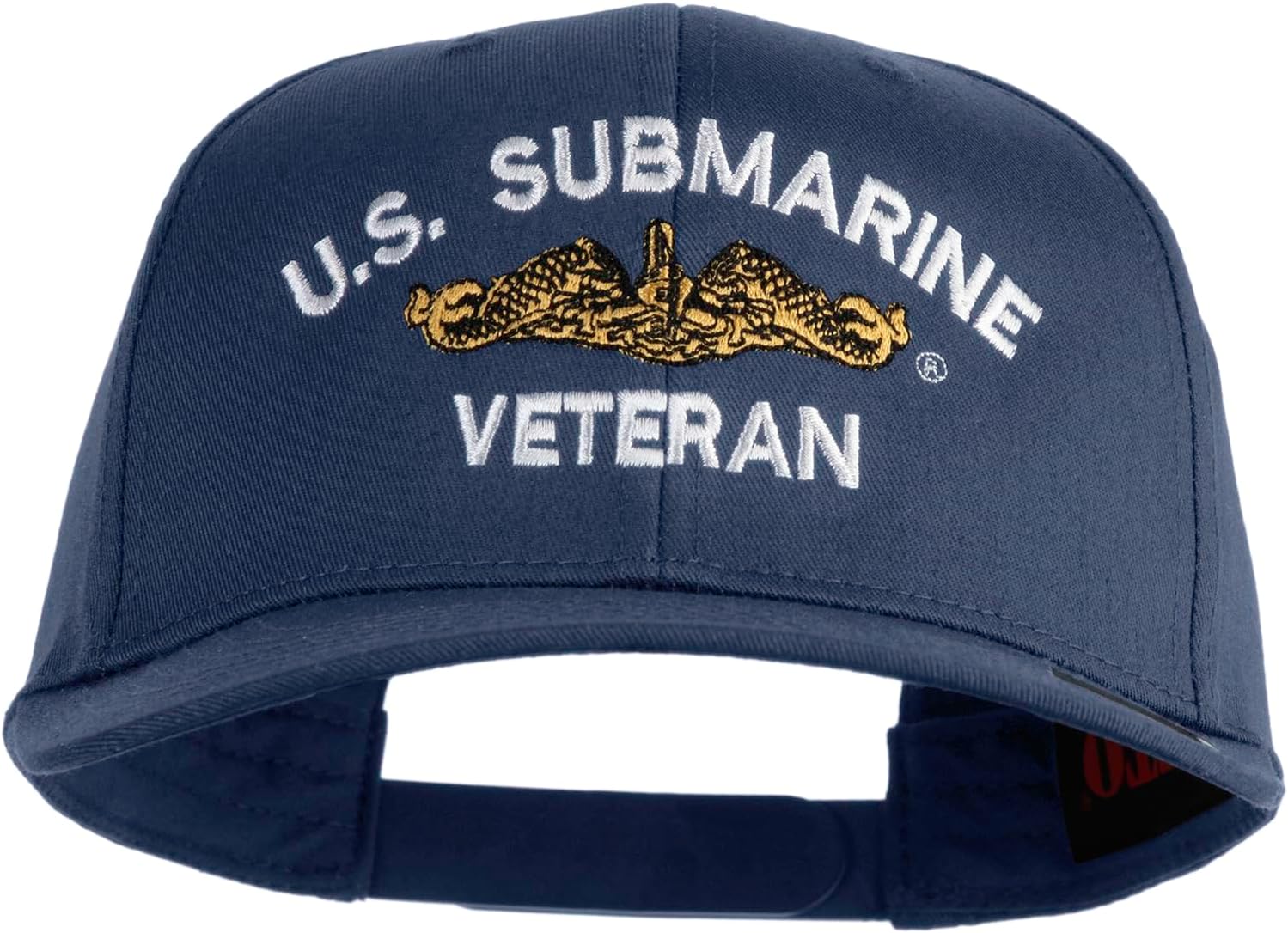 Golden US Submarine Veteran Embroidered Solid Cotton Twill Pro Style Cap