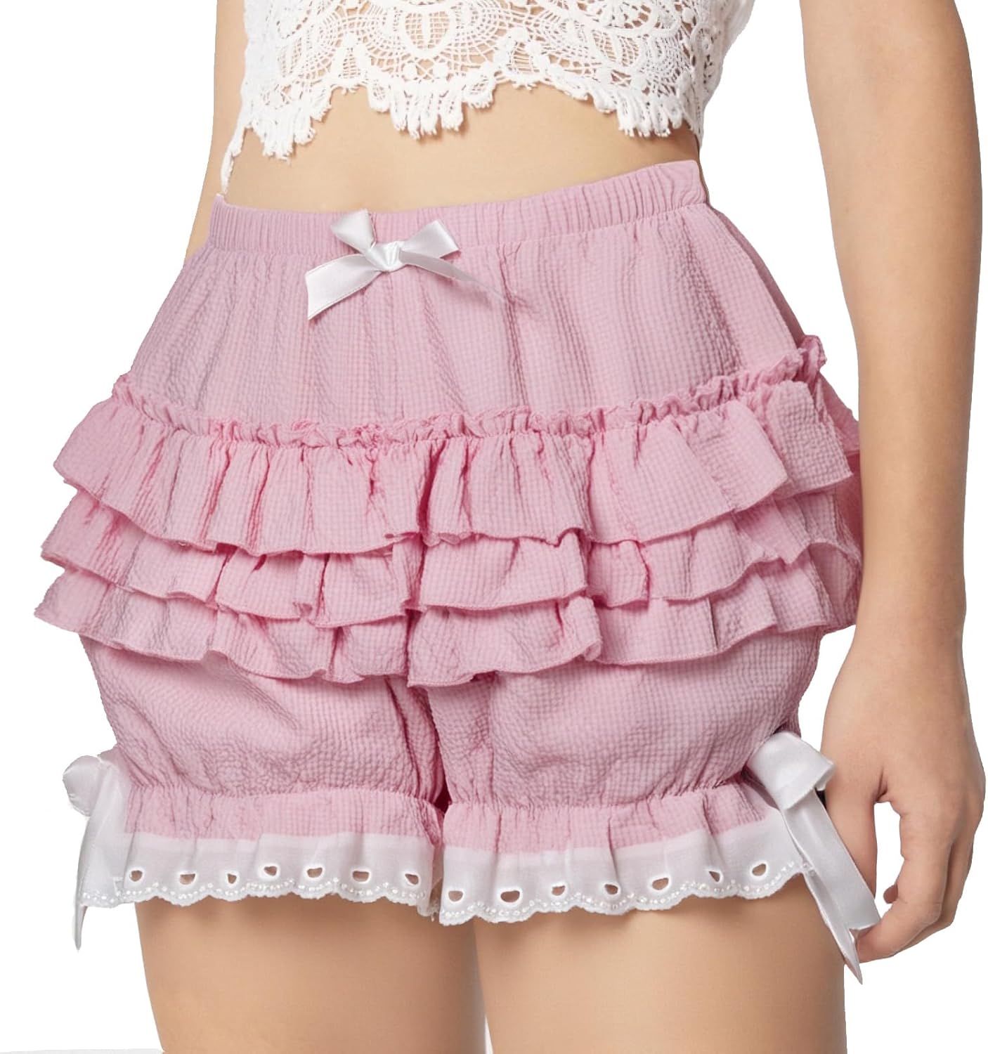 MT Women Lolita Bloomers Victorian Ruffle Petticoat Pantloons Seven Colors - Image 2