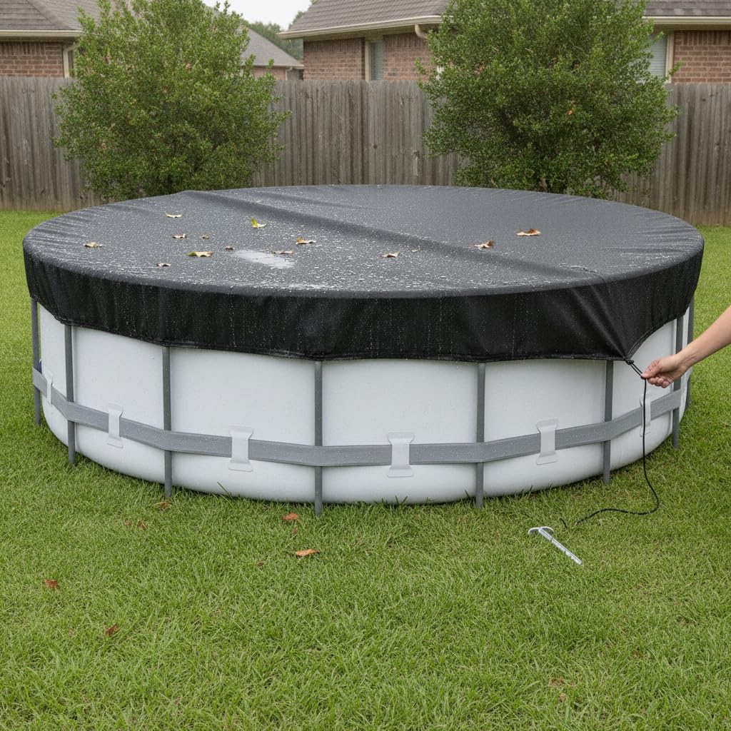 Cubierta para Piscina Elevada Redonda, Φ200cm/30cm
