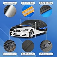 Vista 4 de Funda impermeable para automóvil para todo tipo de clima, ajuste universal