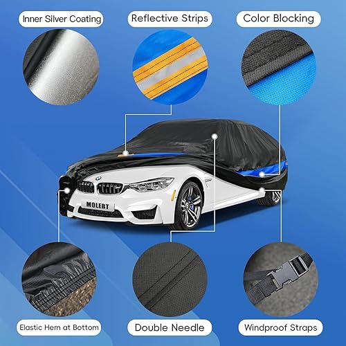 Miniatura 4 de Funda impermeable para automóvil para todo tipo de clima, ajuste universal