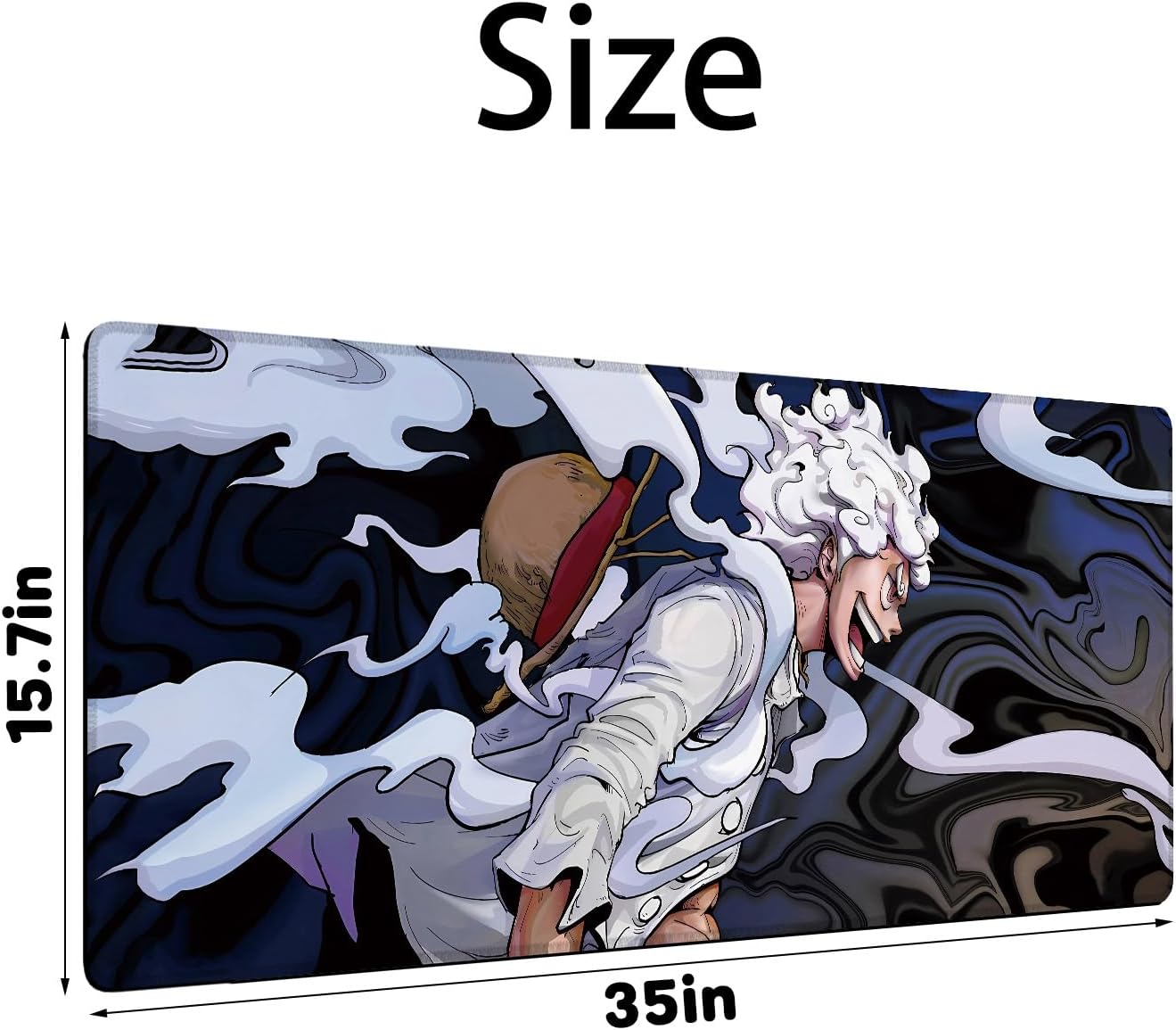 ماوس باد أنمي كبير 90×40 سم – تصميم Gear 5، سطح نا...