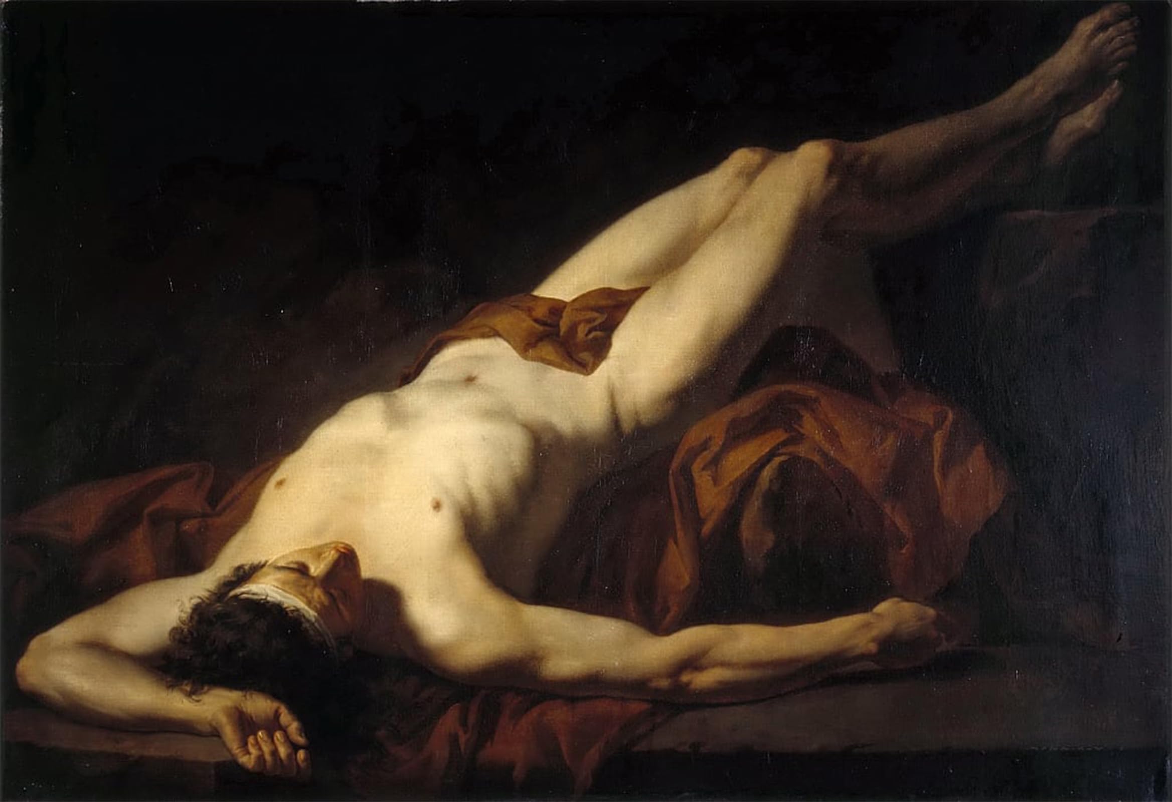 ARTXLXXBN Famous Prints Artwork Pictures Poster Painting Art Male Hector by Jacques Louis David Artwork Landscape Pictures for Home Decor 60x90cm