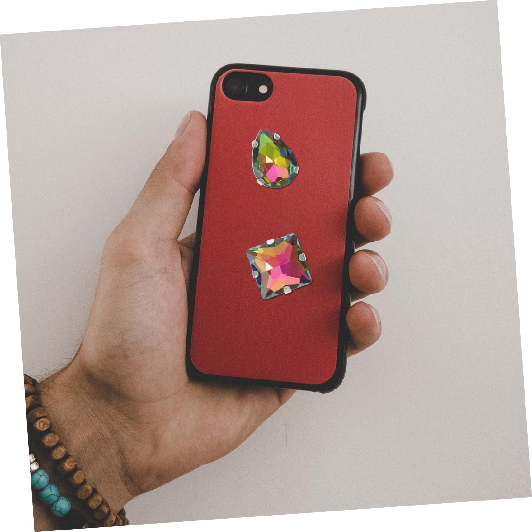 Lurrose 100stücke Rhinestones Für Dekorationen Glitzernde Glassteine Aufnähen Für Kleidung Taschen Und Accessoires Für Hochzeitskleider Und Handarbeiten