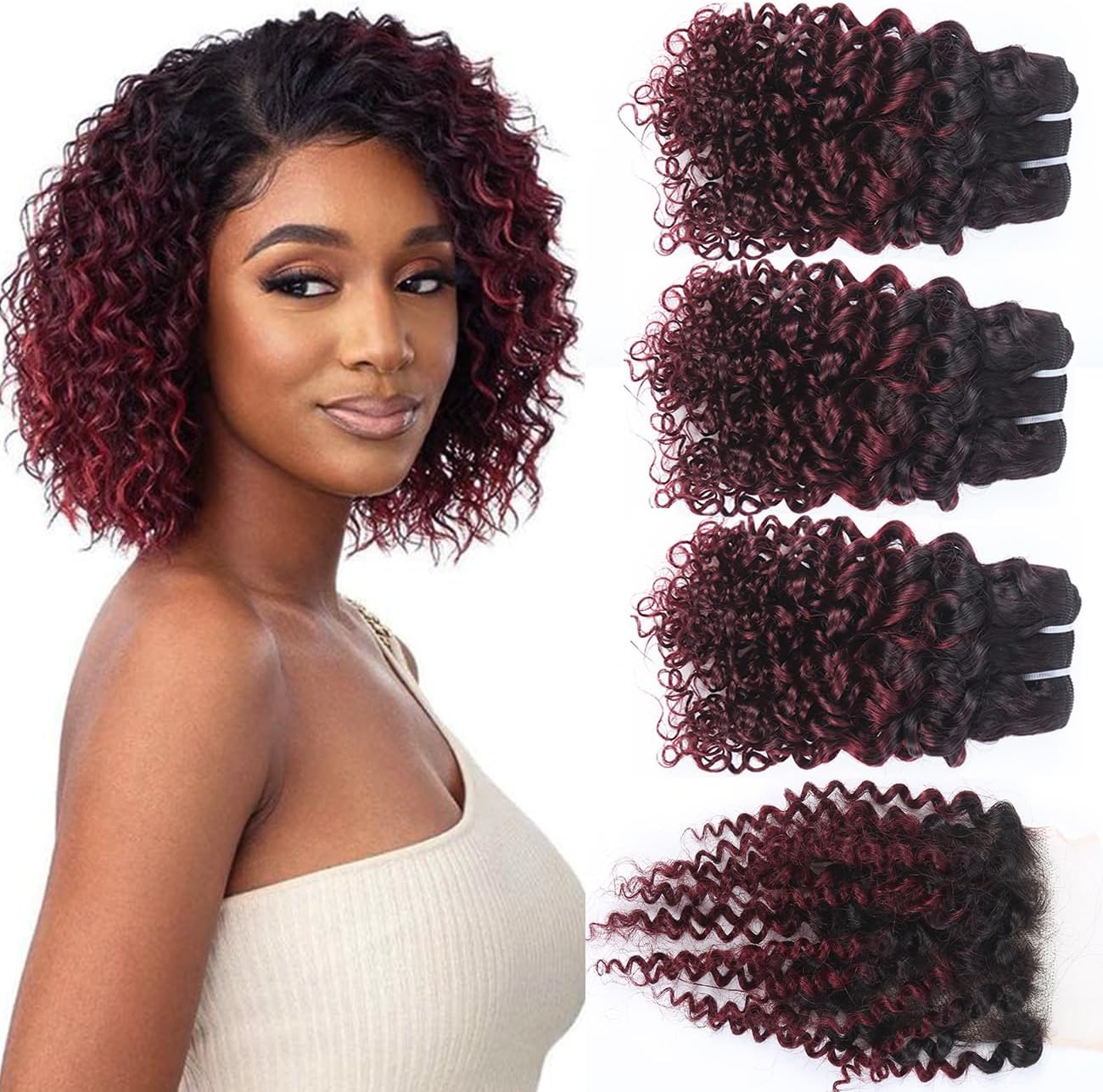 ISEE Hair 9A Grade Mongolian Kinky Curly Hair Extension