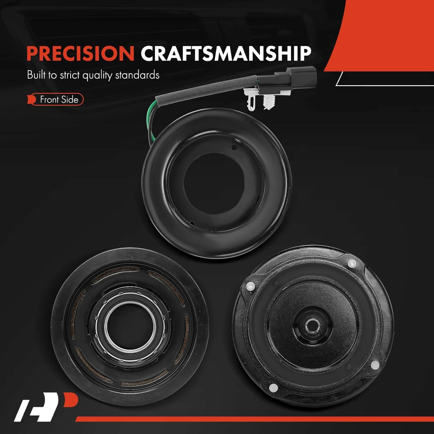 A-Premium Air Conditioner AC Compressor Clutch Kit Compatible with Ford Explorer 2011-2015 3.5L, Police Interceptor Utility 2013-2015 V6 3.7L