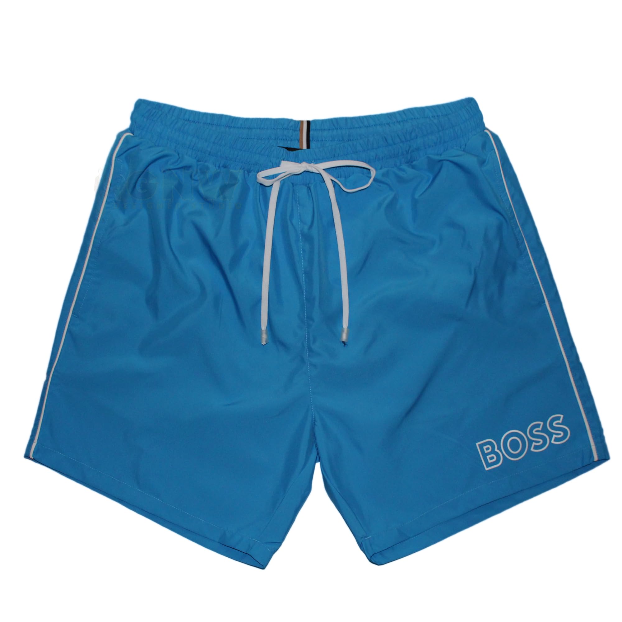 BOSS Hugo Men's Quick-Dry Swim Short Size S-XXL New Logo Starfish BM (UK, Alpha, M, Regular, Regular, Turquoise/Aqua)