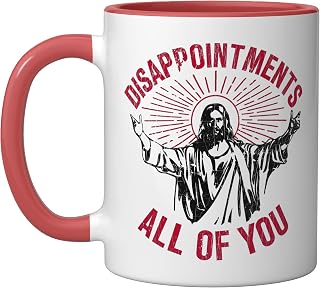 Humor Christian Ceramic Mug, Red/White
