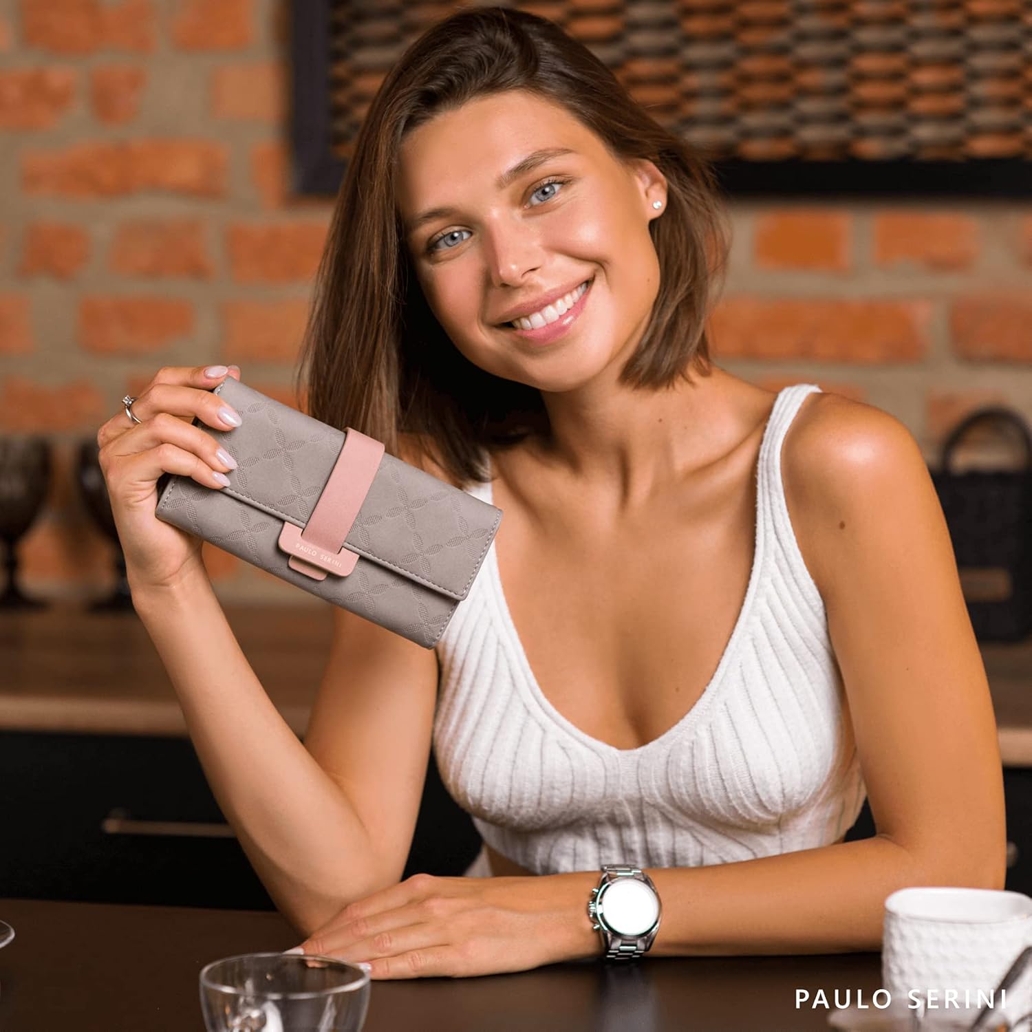 PAULO SERINI® Wallet Women - Womens Wallet with Coin Purse - Card Holder 9 Cards - Wristlet - Vegan Wallets for Women - Birthday Gifts for Women - Billeteras de Mujer - 9 colors | with Coin Purse, Card Holder, 9 Cards, Wristlet, Billeteras de Mujer - Image 3