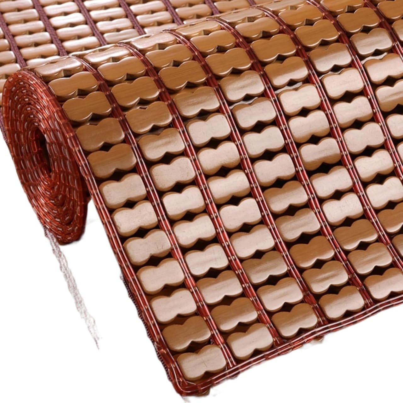 Mat Bamboo Mahjong, Summer Bamboo Mattress Pad Cool Foldable Breathable for Sofa Bed Floor Multiple Sizes(90x180cm)