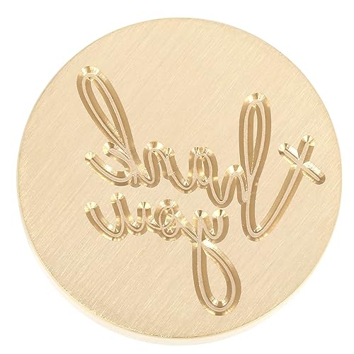 Miniatura 3 de Yoption Sello de cera con texto en inglés "Thank You", sello de cera vintage con cabeza de latón y empuñadura de madera para bodas, fiestas de