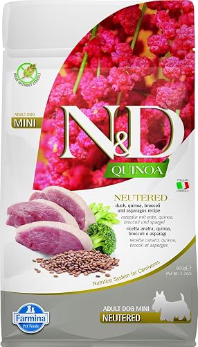 FARMINA ND Dog Quinoa NEUTERED Pato Mini 800GR