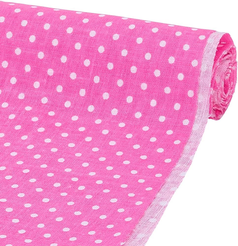 FINGERINSPIRE 39x63inch Polka Dot Fabric 2mm Polka Dots Print Poly Cotton Fabrics Camel Cotton Patchwork Fabric Sewing Craft for Handmade Craft Making Supplies Clothing Accessories