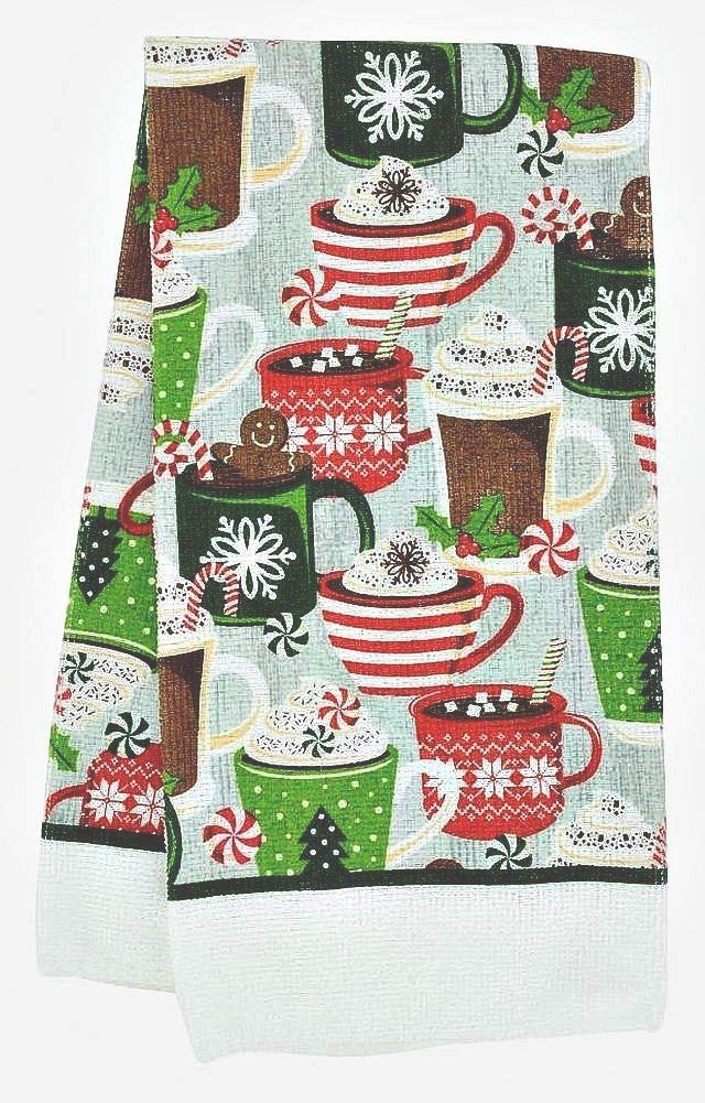 Assorted 5 Pc Christmas Kitchen Linen Sets (Holiday Mugs)