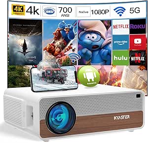 Artlii Play4 Beamer 400 ANSI mit Android TV, Natives 1080P, Unterstützt