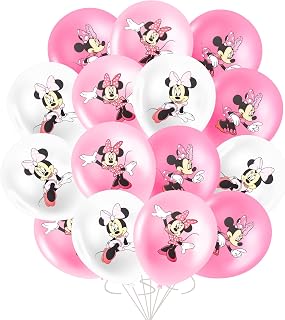 MNN Balloons 30PCS Minnie Latex Birthday Decoration Set, Kids Party Balloons