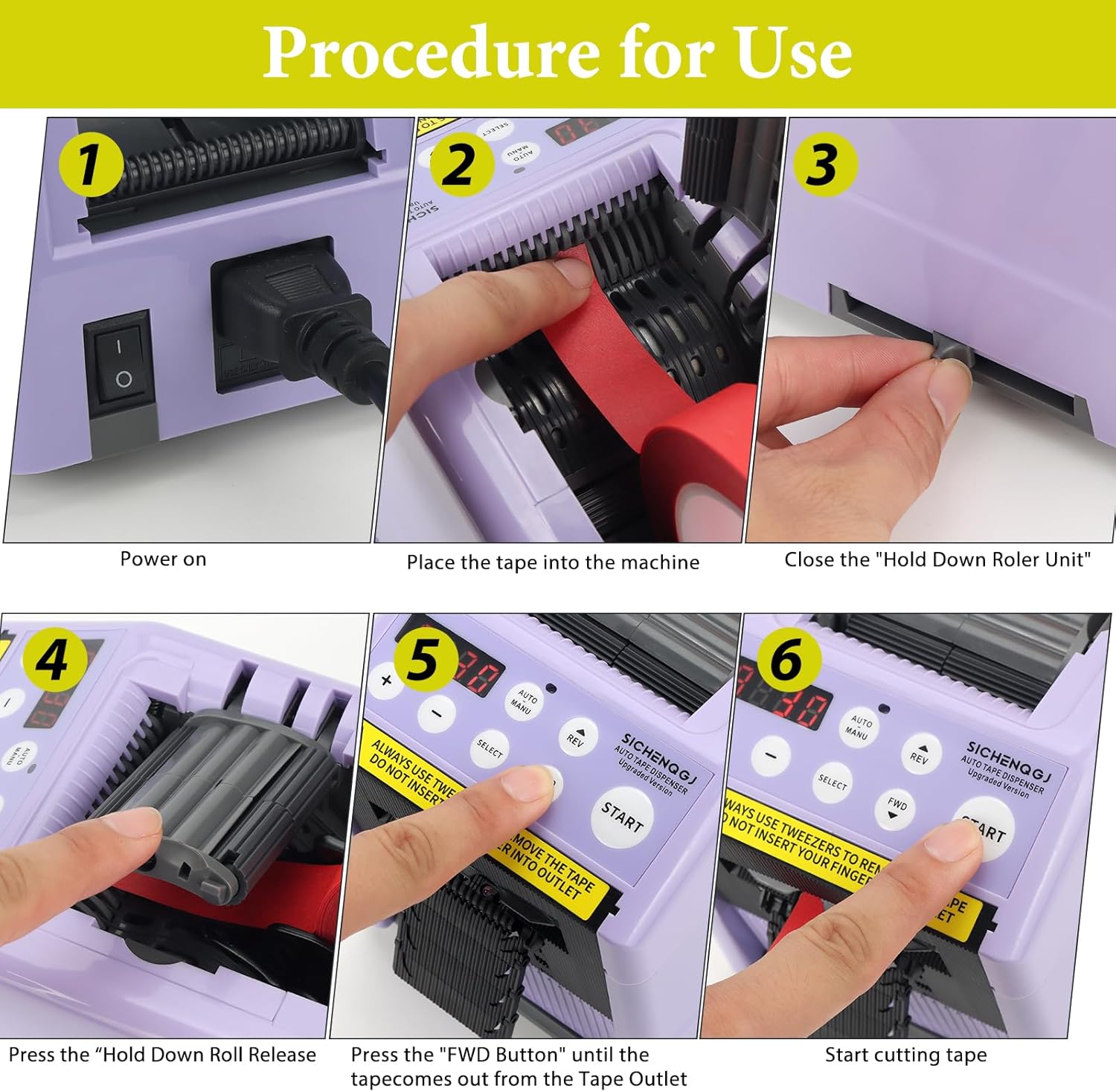 Upgraded Ribbon Cutting Machine, Automatic Tape Dispenser,5-999 mm Length Precision Cutting, for Shopping malls, Schools, Restaurants, Factories, Warehouses, and Home use