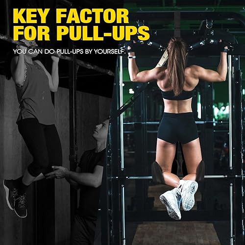 Miniatura 5 de Equipo de asistencia ajustable y resistente con 4 bandas de asistencia, bandas de resistencia para entrenamiento de barra de dominadas, gimnasio en