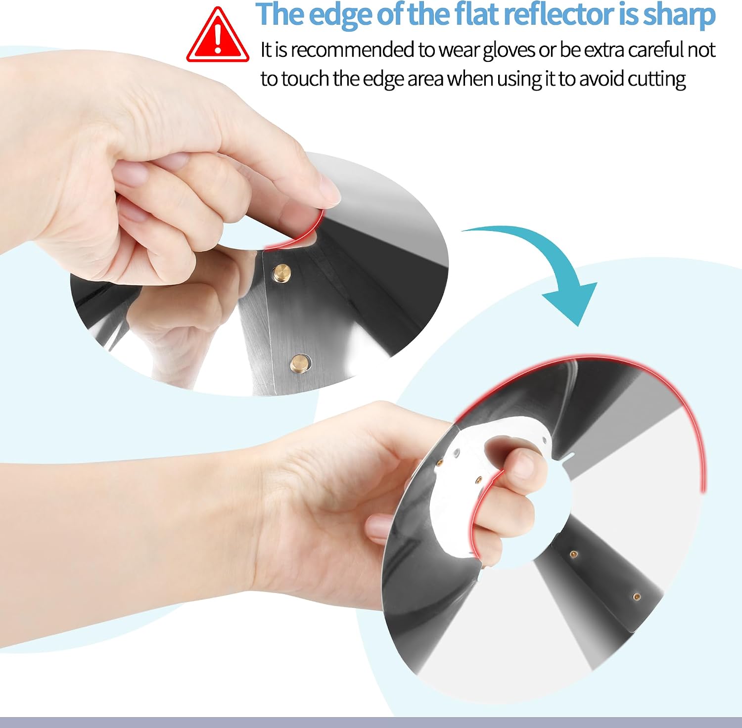 SUNJIKA Candle Reflector Compatible with UCO Candle Lantern Parts