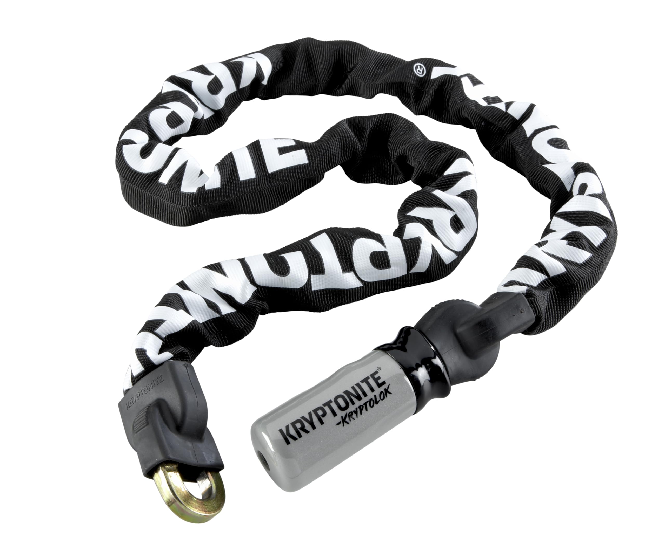 Kryptolok 912 Bike Chain Lock, 4 Feet Long 9mm Steel Chain Heavy Duty Anti-Theft Sold Secure Gold Bicycle Chain Lock with Keys for Bike, Motorcycle, Scooter, Bicycle, Door, Gate, Fence