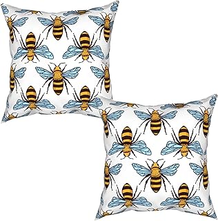 bee pillow cover