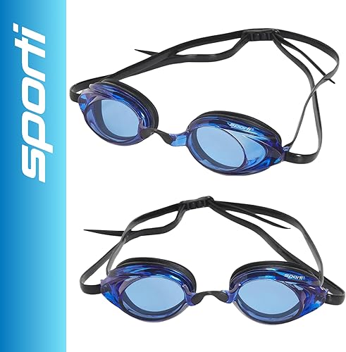 Miniatura 2 de Sporti Gafas antivaho Gafas de natación para adultos con construcción duradera, ajuste cómodo, gafas de natación para adultos