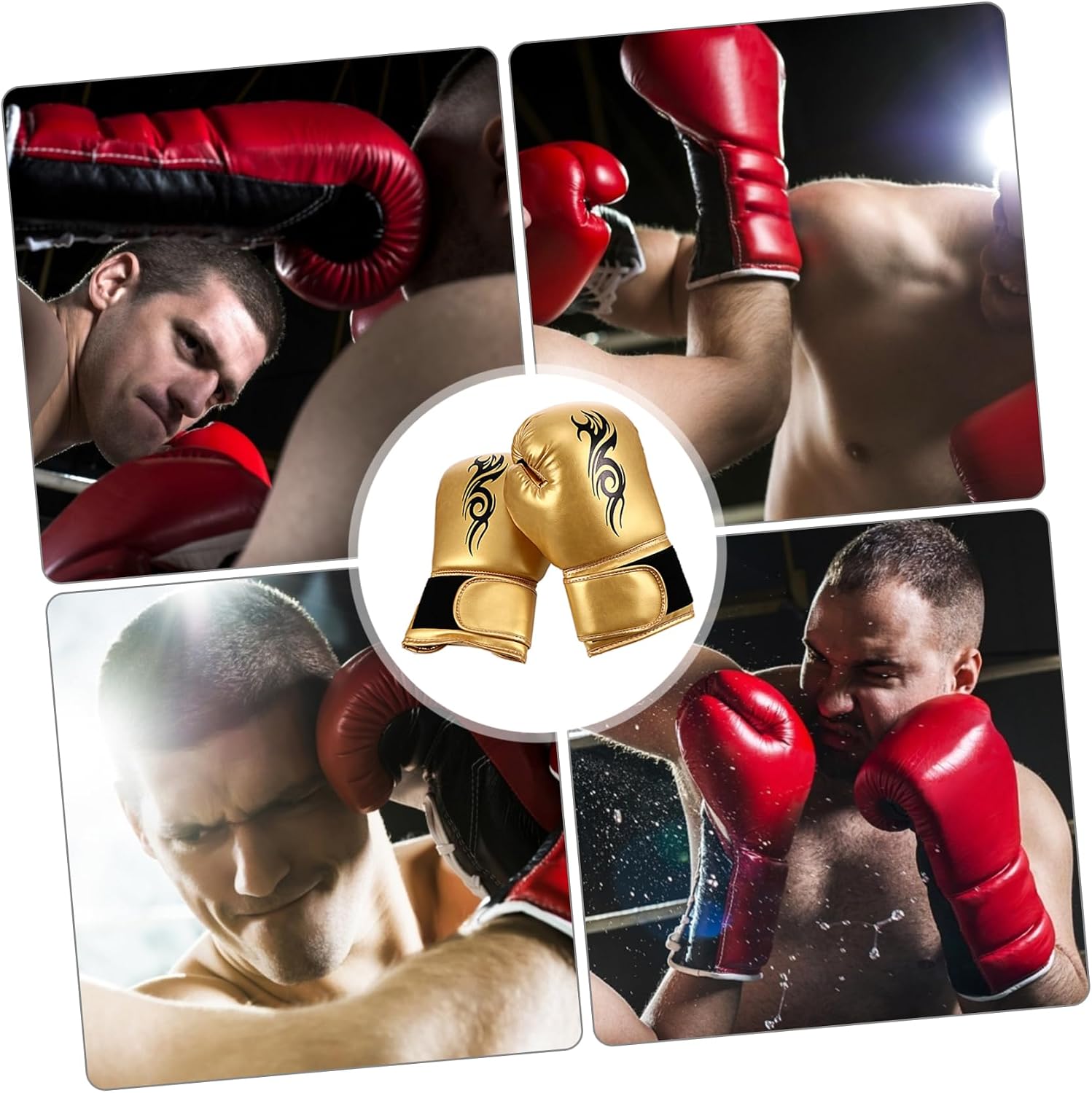 GANAZONO 1pair Adult Boy Girl Boxing Gloves Breathable Sparring Gloves Wrist Wraps for Training Kickboxing and Heavy Bag Work