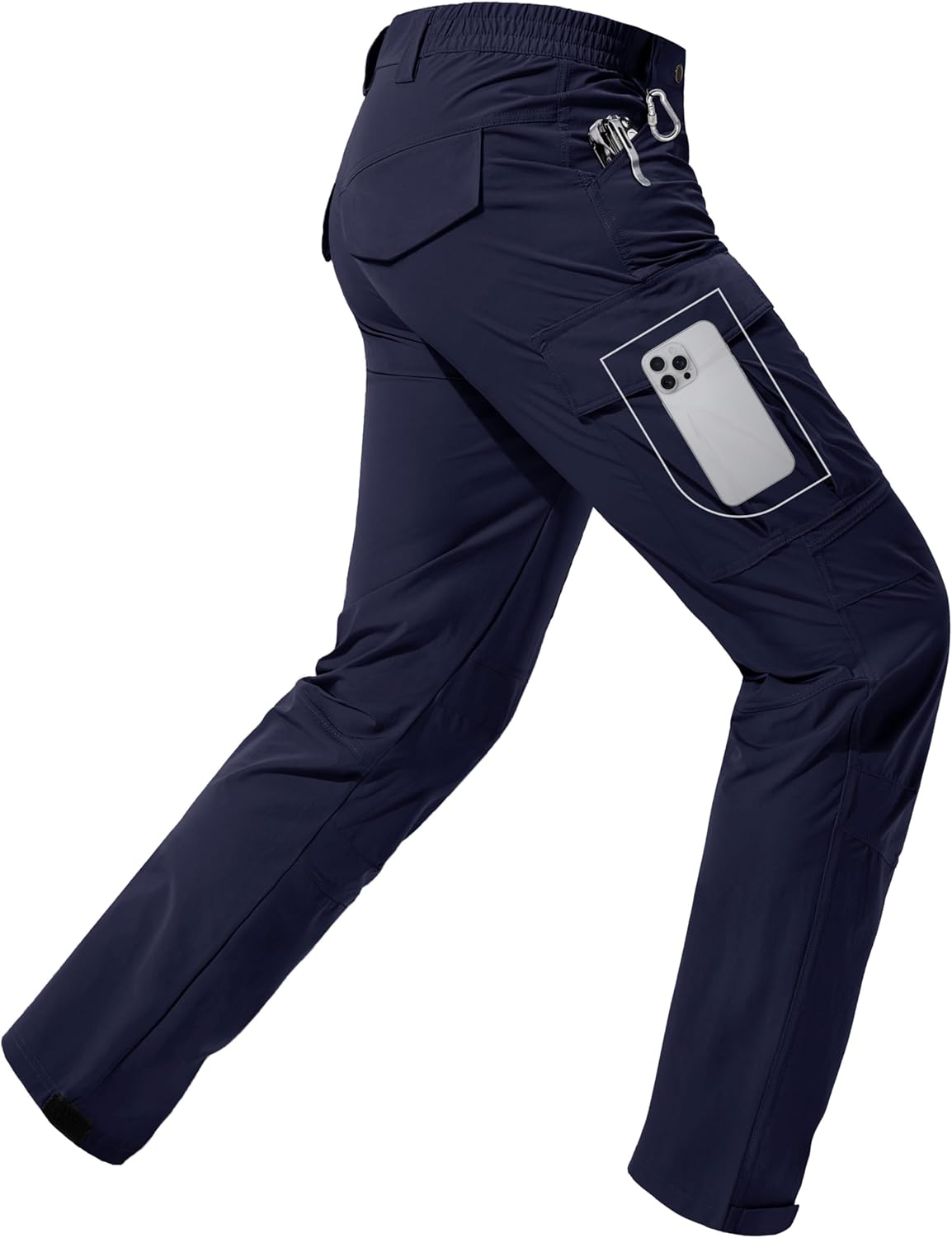 Men's Lightweight Hiking Cargo Pants Water-Resistant Quick-Dry Climbing Camping Fishing Work Outdoor Pants