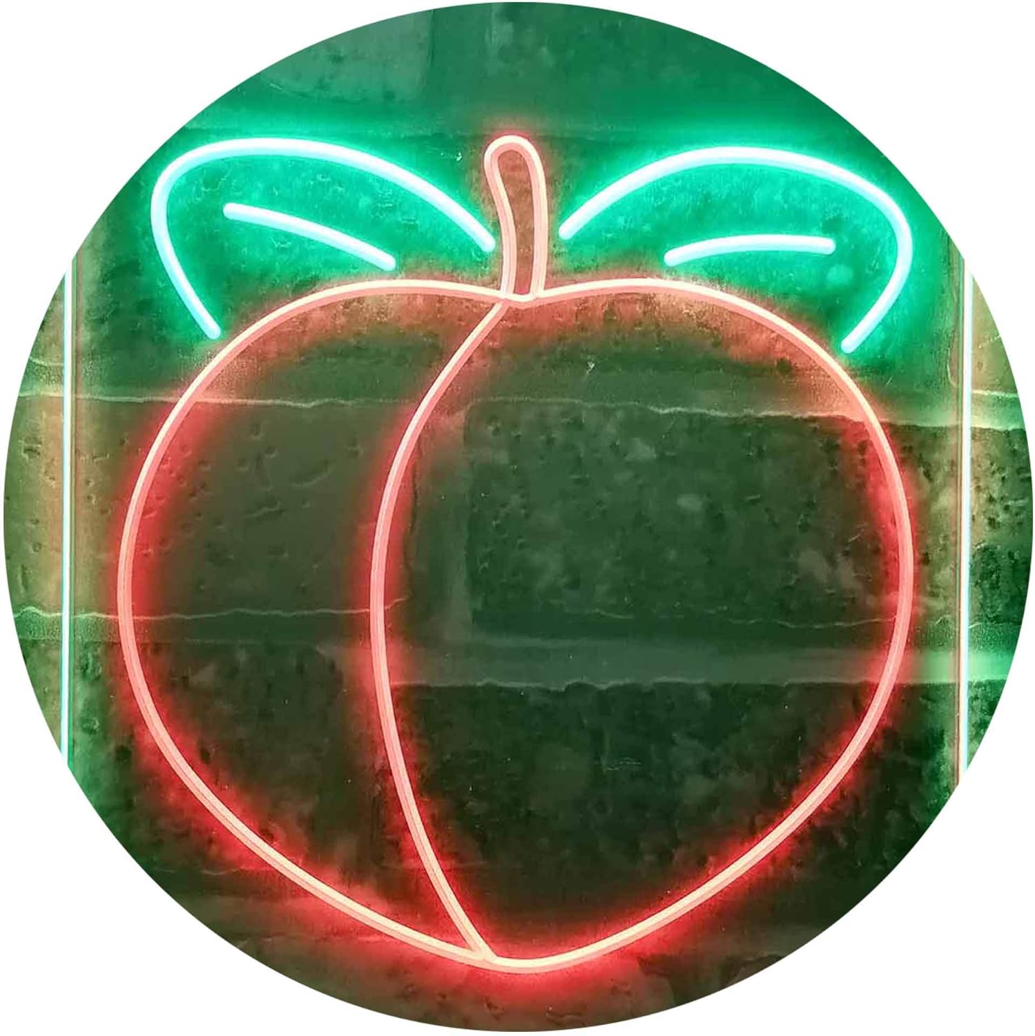 ADVPRO Peach Fruit Store Dual Color LED Neon Sign Green & Red 8.5" x 12" st6s23-i3300-gr