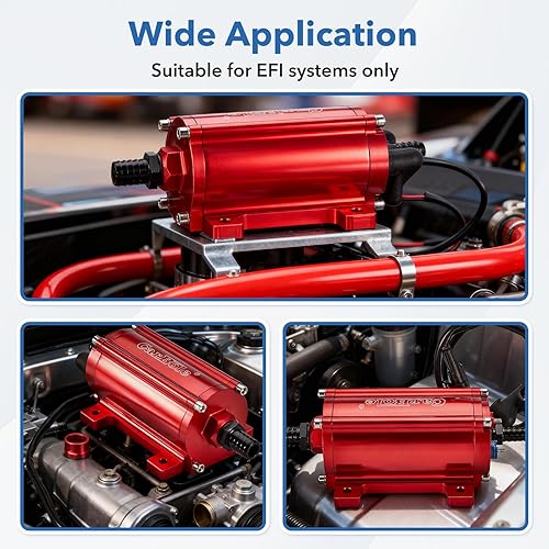 Miniatura 9 de CarBole Universal eléctrico del flujo 12V de la bomba de combustible en línea externa 300LPH alto