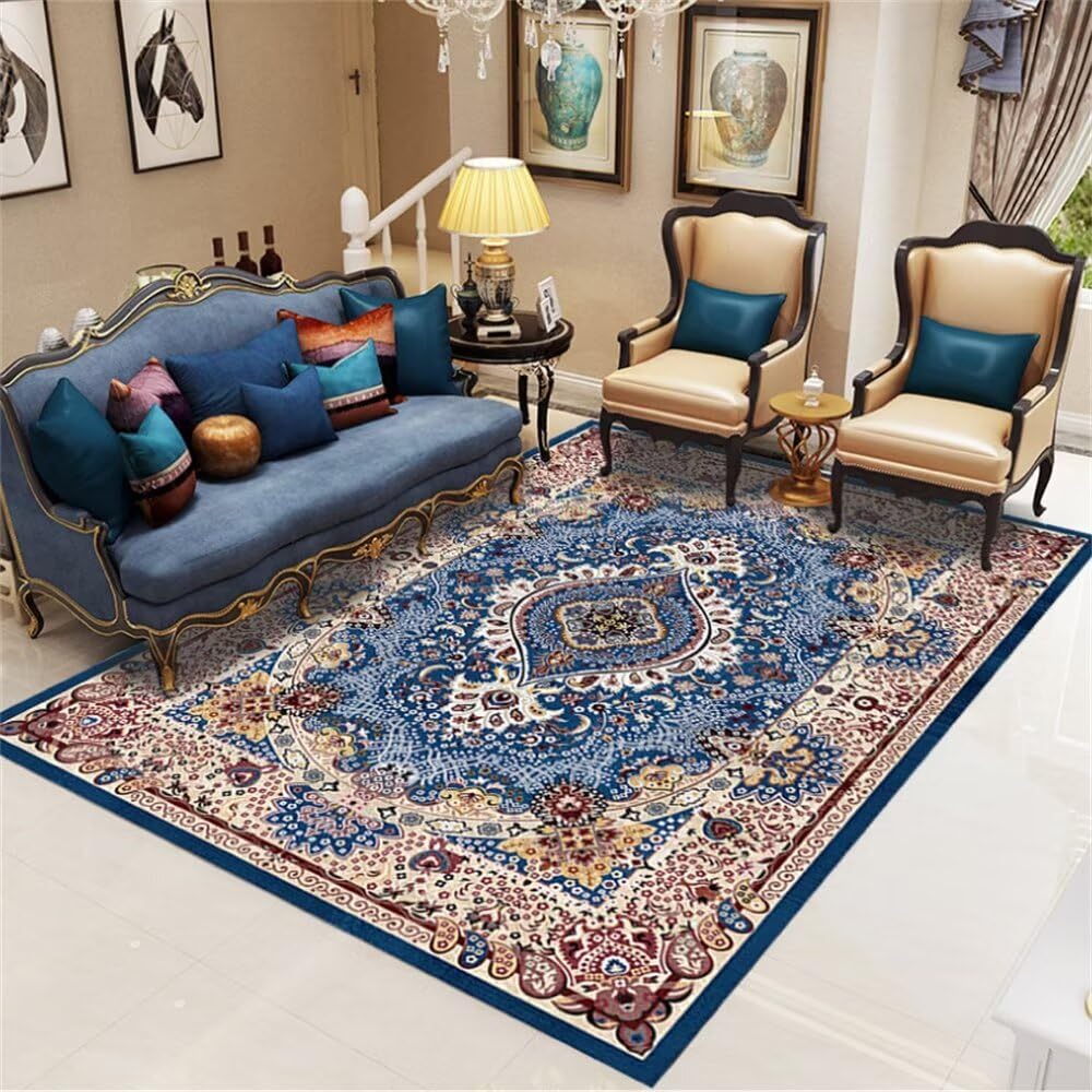 Tapis enfant garçon bleu 300x400cm pour grand espace de jeu