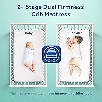 Vista 8 de Soja Sealy de espuma para el niño / pequeño colchón de cuna, espuma hipoalergénica de soja, firma adicional, cubierta impermeable durable, ligera
