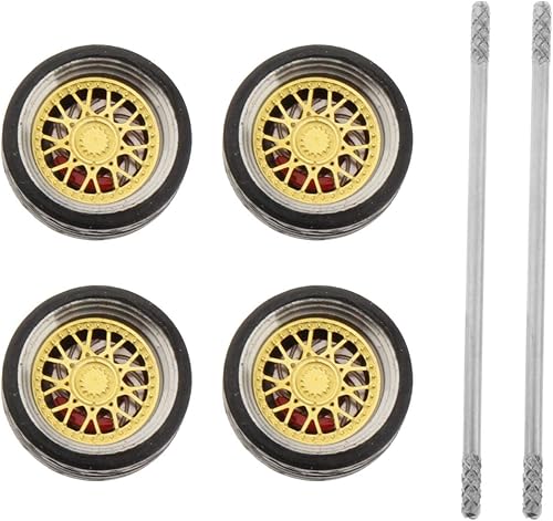 Miniatura 3 de Amagogo 4 piezas de accesorios de aleación de automóvil modelo fundido a presión 164 para E3