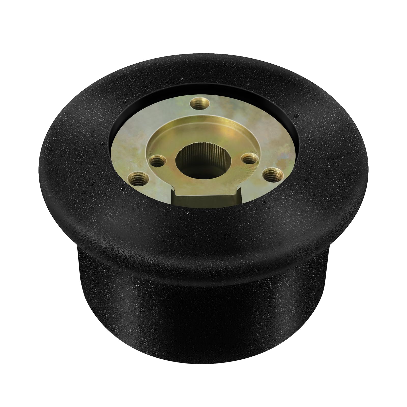 Steering Wheel Control Adapter Polished Chrome Steering Wheel Adapter Set - 3 Hole Universal Mount 6 Hole Steering Wheel - Foto 6