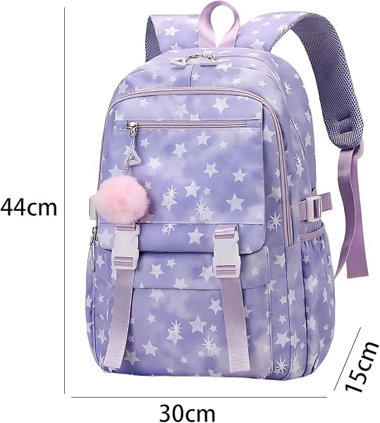 K-POP Sac à Dos pour Filles, 15,6 Pouces Sac à dos pour Ordinateur Portable, Sac à Dos Décontracté pour la Journée - 4
