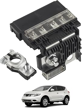 Fusible Link Fuse & Positive Battery Terminal Combo with Nuts 250A 5-Circuit Main Alternator Fuse Compatible with 2007-2014 Nissan Altima Maxima Murano Replaces 924-079 924079