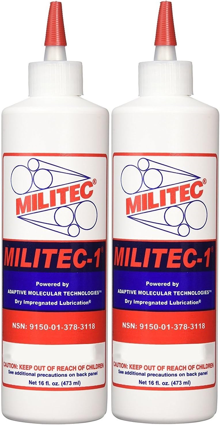 Militec-1 Multi-Purpose Metal Conditioner & Lubricant - Advanced Synthetic Oil for Firearms, Engines, Knives, Tools & Heavy Equipment, 2-Pack