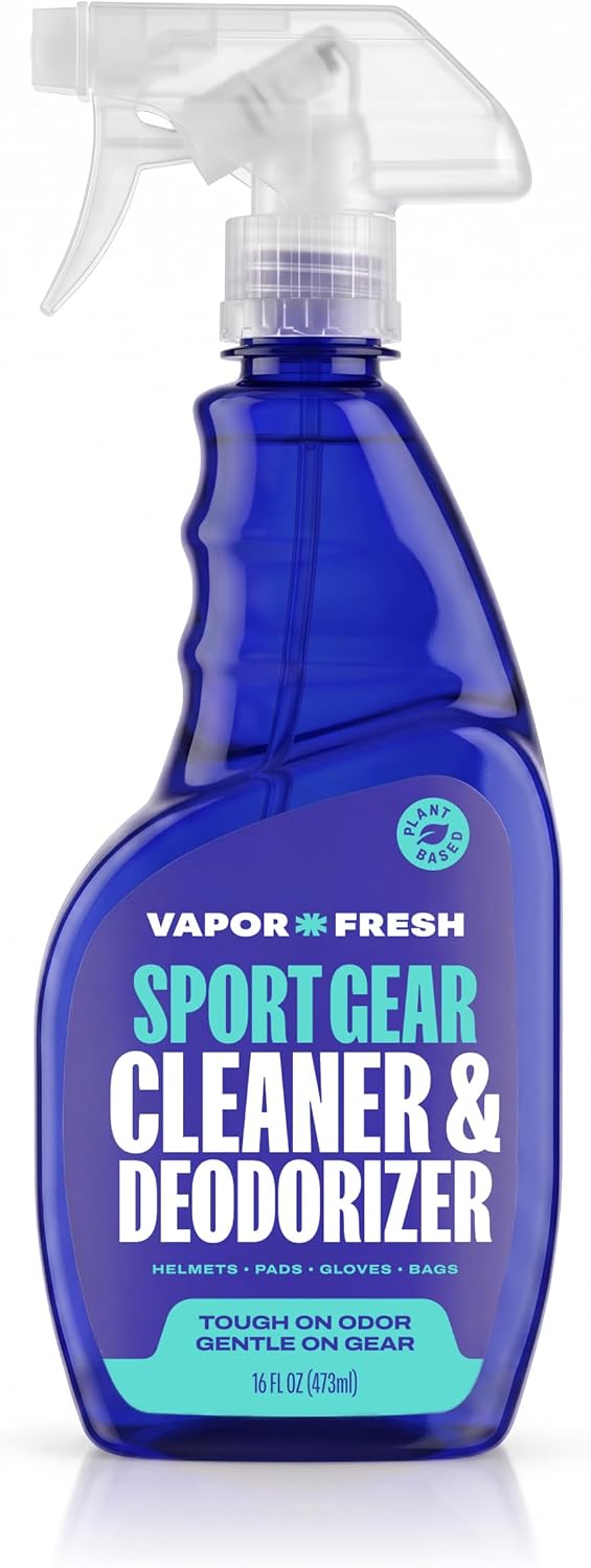 Vapor Fresh Sports Cleaner and Deodorizer – For Boxing Gloves, Sports Pads, Helmets, Gym Bags, Gym Equipment and More – Naturally Powered By Plants, 16 Fl Oz (1-Pack)