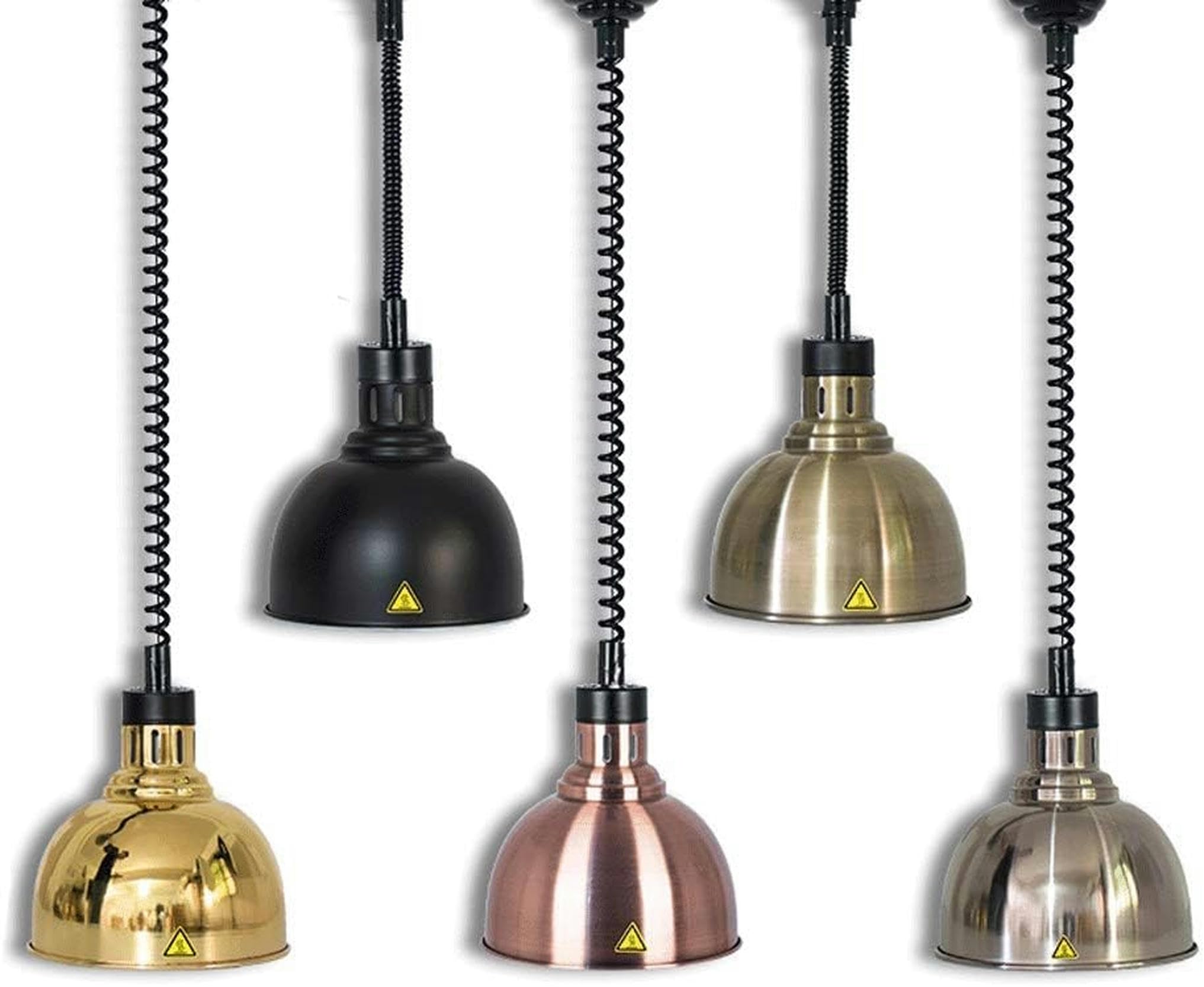 Forniture per ristoranti Attrezzatura da cucina Lampada riscaldante per alimenti per buffet mensa hotel evitare che il cibo si raffreddi scaldavivande, 250w, 5-pack！