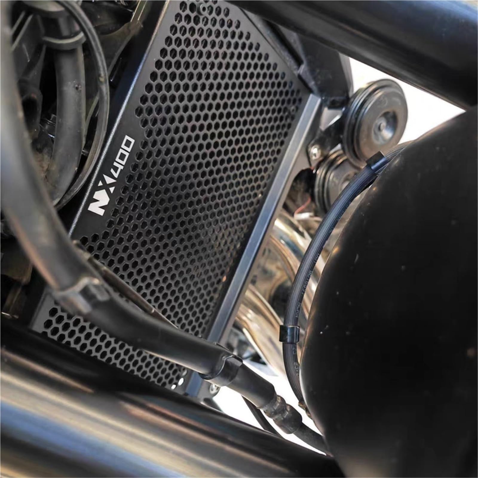 Protector De Protección Cubierta Rejilla Radiador Motocicleta para Honda NX500 NX400 2023 2024 2025(Black-NX500)