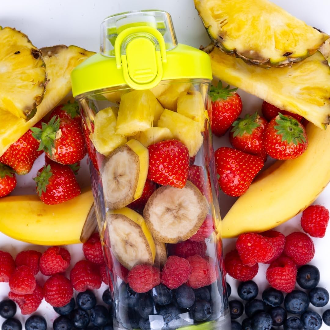 3.0 – Portable Mini Blender for Smoothies, Juices & Shakes, 24 oz, 700ml, Cordless, Self-Cleaning, Powerfull, USB-C Rechargeable, Wireless, BPA-Free - With Stainless Steel Blades (Lime)