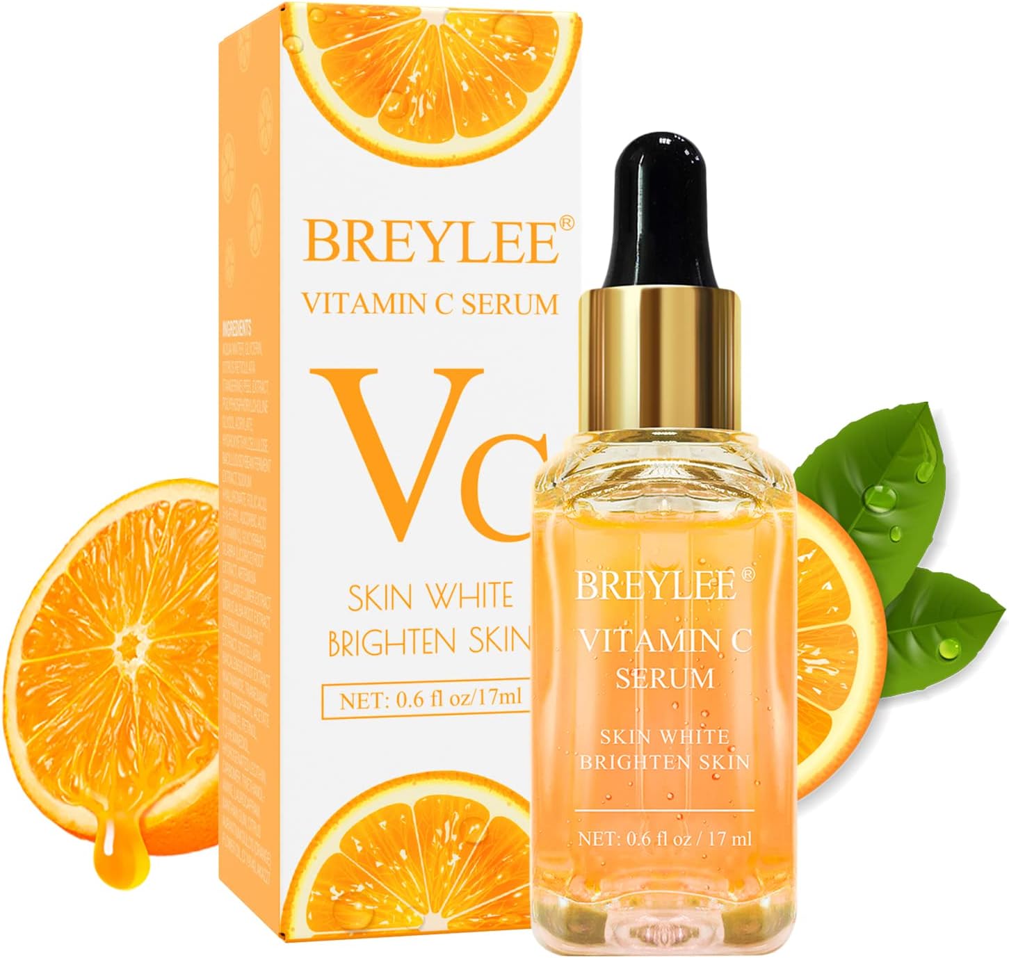BREYLEE Vitamin C Serum for Face & Eye (o.6 oz) for Brightening Skin