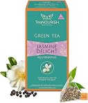 TeaNOURISH Turmeric Ginger Green Tea | 20 Count Pyramid Tea Bags | Darjeeling Whole Leaf Tea | Blended with Indian Turmeric, Ginger & Cinnamon | 100% NATURAL INGREDIENTS