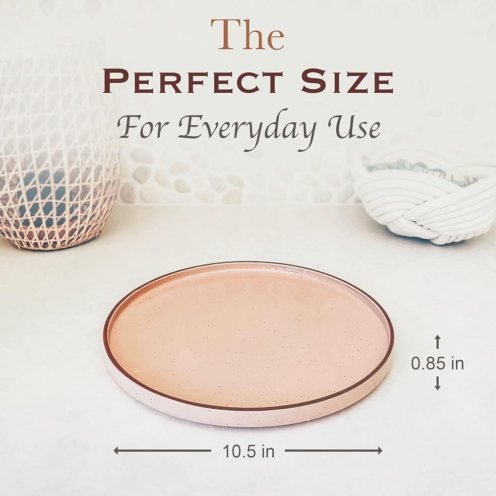 Mora Ceramic Flat Plates Set of 6 - Thumbnail 4